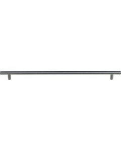 Manzoni Modern Round Bar Cabinet Pull, 14" Center to Center, Stainless Steel