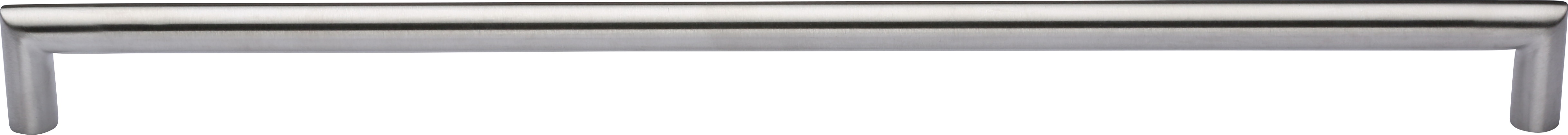 Manzoni Modern D Stainless Steel Cabinet Pull, 14" Center to Center, Stainless Steel