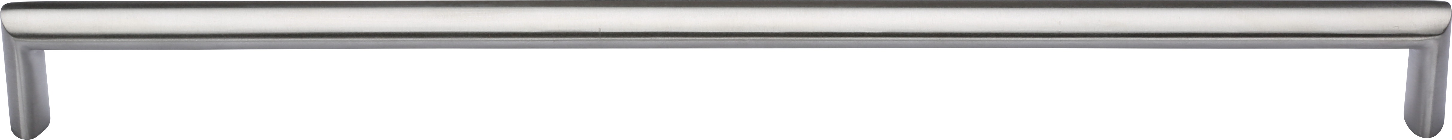 Manzoni Ellipse Stainless Steel Cabinet Pull, 14" Center to Center, Stainless Steel