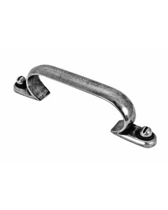 Manzoni Felling Pewter Cabinet Pull, 6 1/3" Center to Center, Pewter