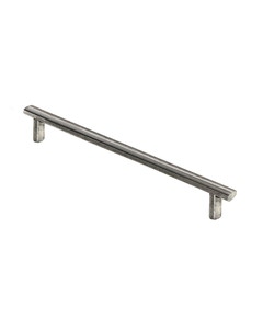 Manzoni Croxdale Pewter Cabinet Pull, 8 4/5" Center to Center, Pewter