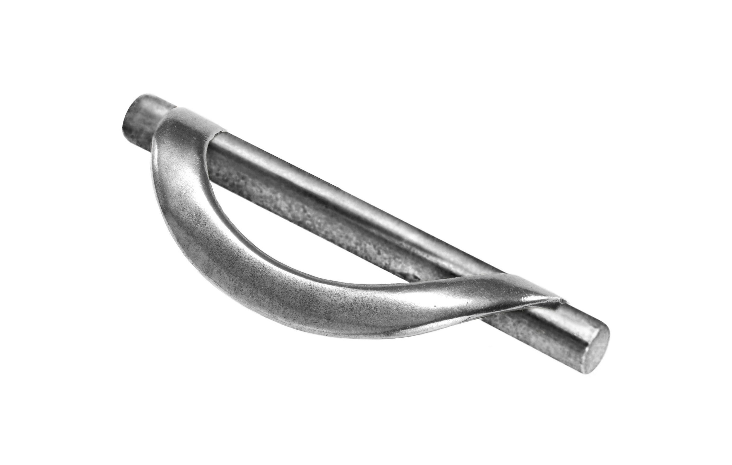 Manzoni Orton Wave Pewter Cabinet Pull, 3 3/4" Center to Center, Pewter