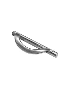 Manzoni Orton Wave Pewter Cabinet Pull, 3 3/4" Center to Center, Pewter