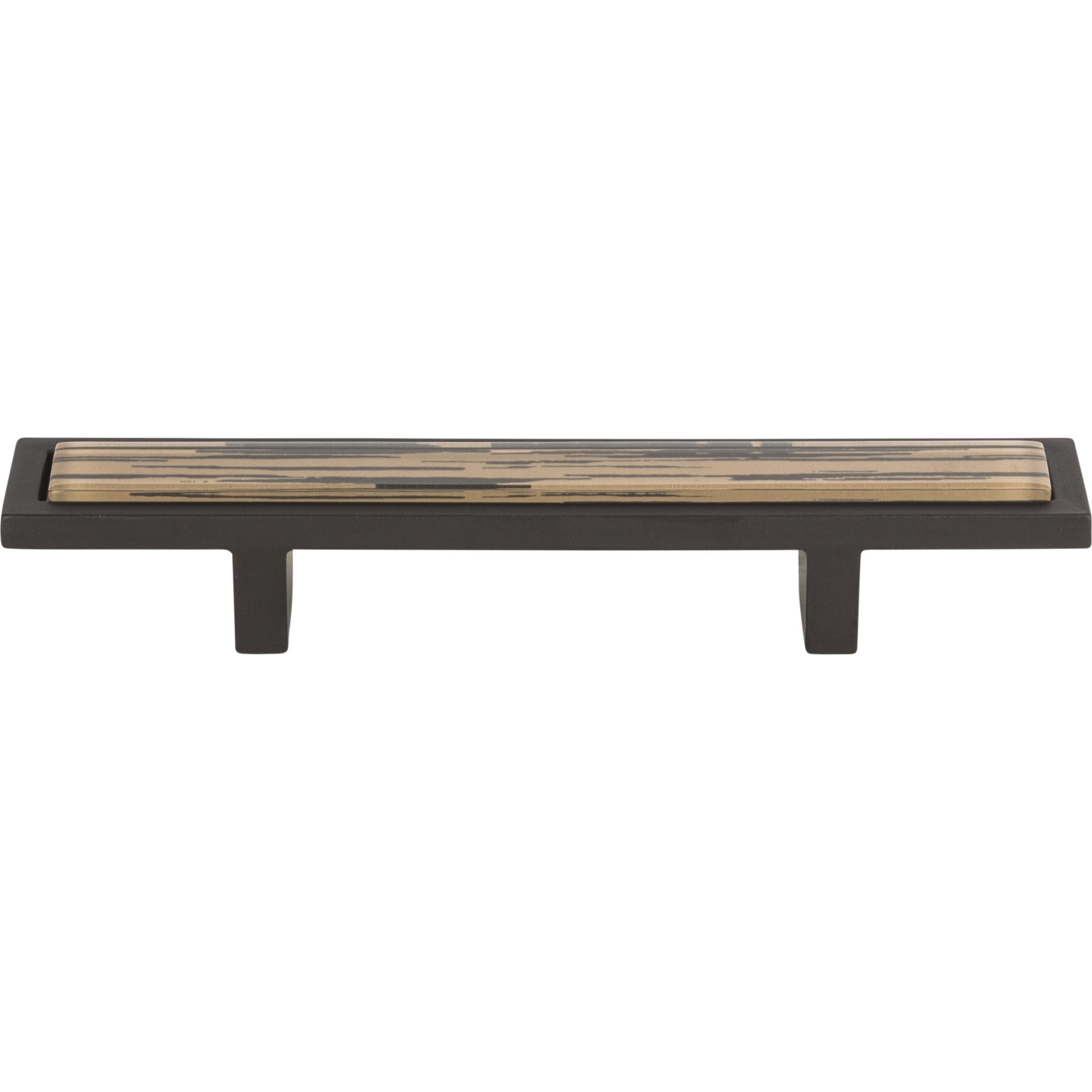 Spa Brown Tiger Cabinet Pull 3" Center to Center Aged Bronze