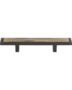 Spa Brown Tiger Cabinet Pull 3" Center to Center Aged Bronze