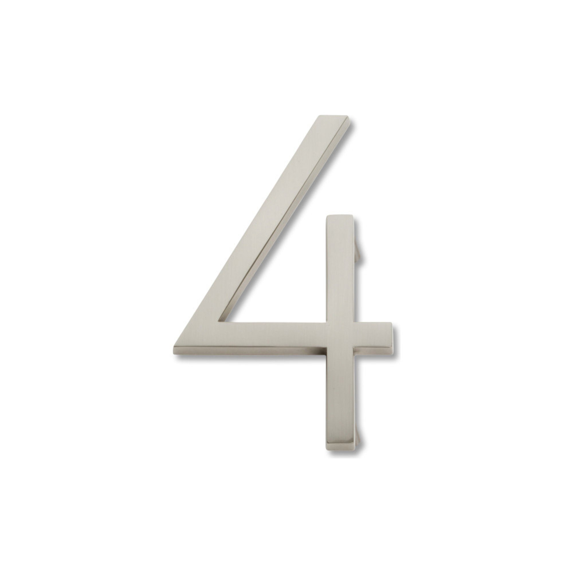 Modern Avalon 4-1/2" H Floating Mount House Number 4