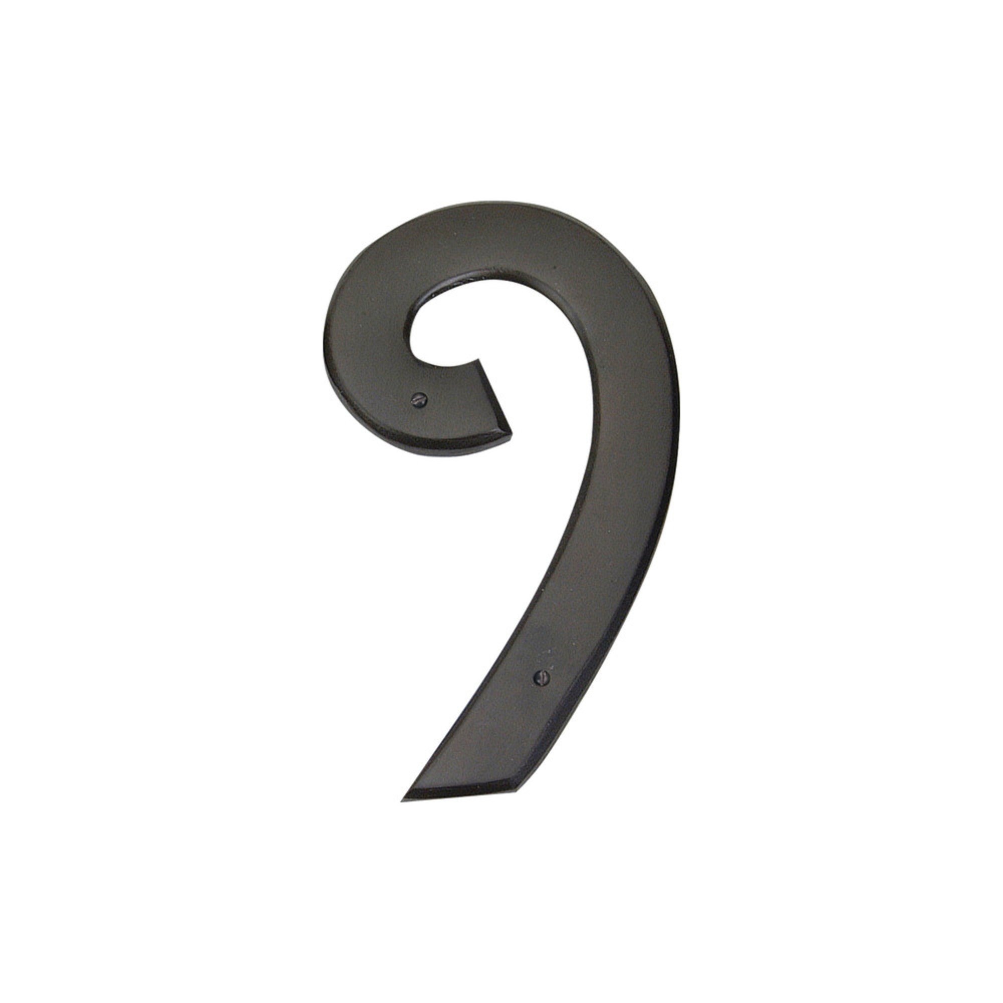 Mission 5-1/2" H Surface Mount House Number 9 Aged Bronze