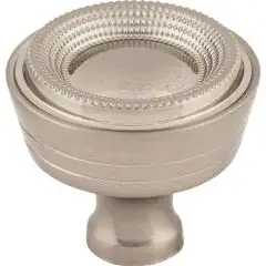 Beaded Cabinet Knob 1 5/16" Brushed Satin Nickel