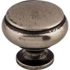 Cumberland Cabinet Knob 1 1/4" Pewter Antique