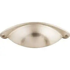 Arendal Cup Cabinet Pull 2 1/2" Center to Center Brushed Satin Nickel