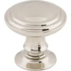 Reeded 1 1/4" Diameter Round Cabinet Knob