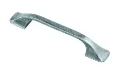 Manzoni Eldon Pewter Cabinet Pull, 5" Center to Center, Pewter