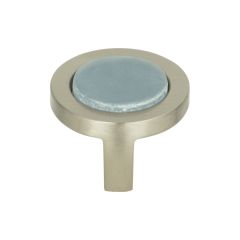 Spa Blue 1-1/4" Diameter Round Cabinet Knob