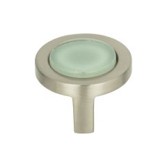Spa Green 1-1/4" Diameter Round Cabinet Knob