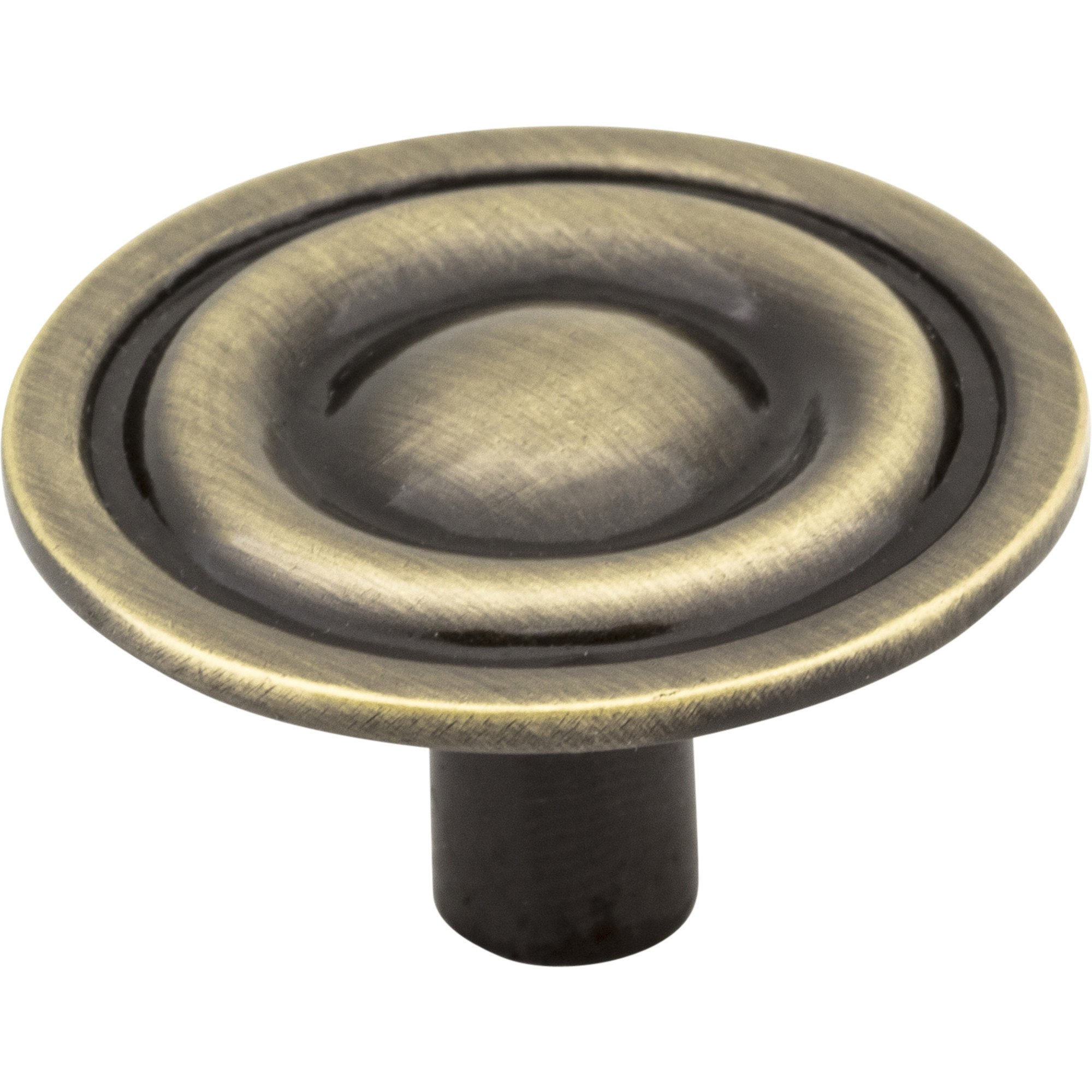 Kingsport 1-5/16" Diameter Mushroom Cabinet Knob Brushed Antique Brass (AB)