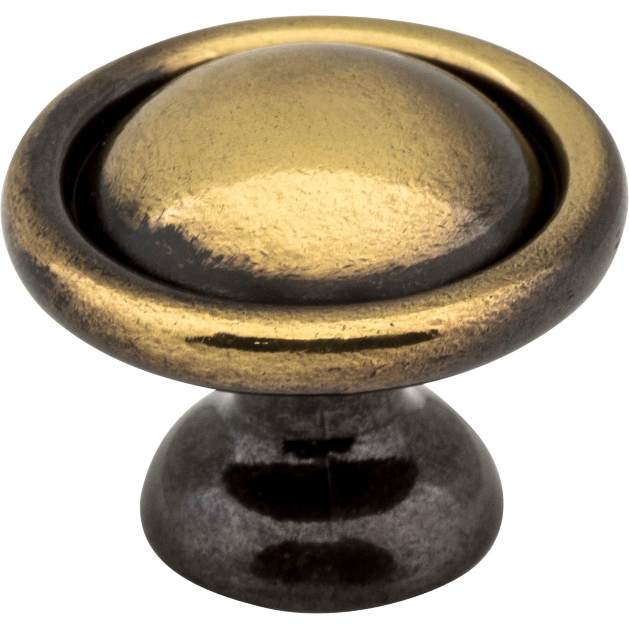 Kingsport 1-3/16" Diameter Mushroom Cabinet Knob Antique Brass (AE)