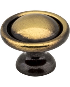 Kingsport 1-3/16" Diameter Mushroom Cabinet Knob Antique Brass (AE)