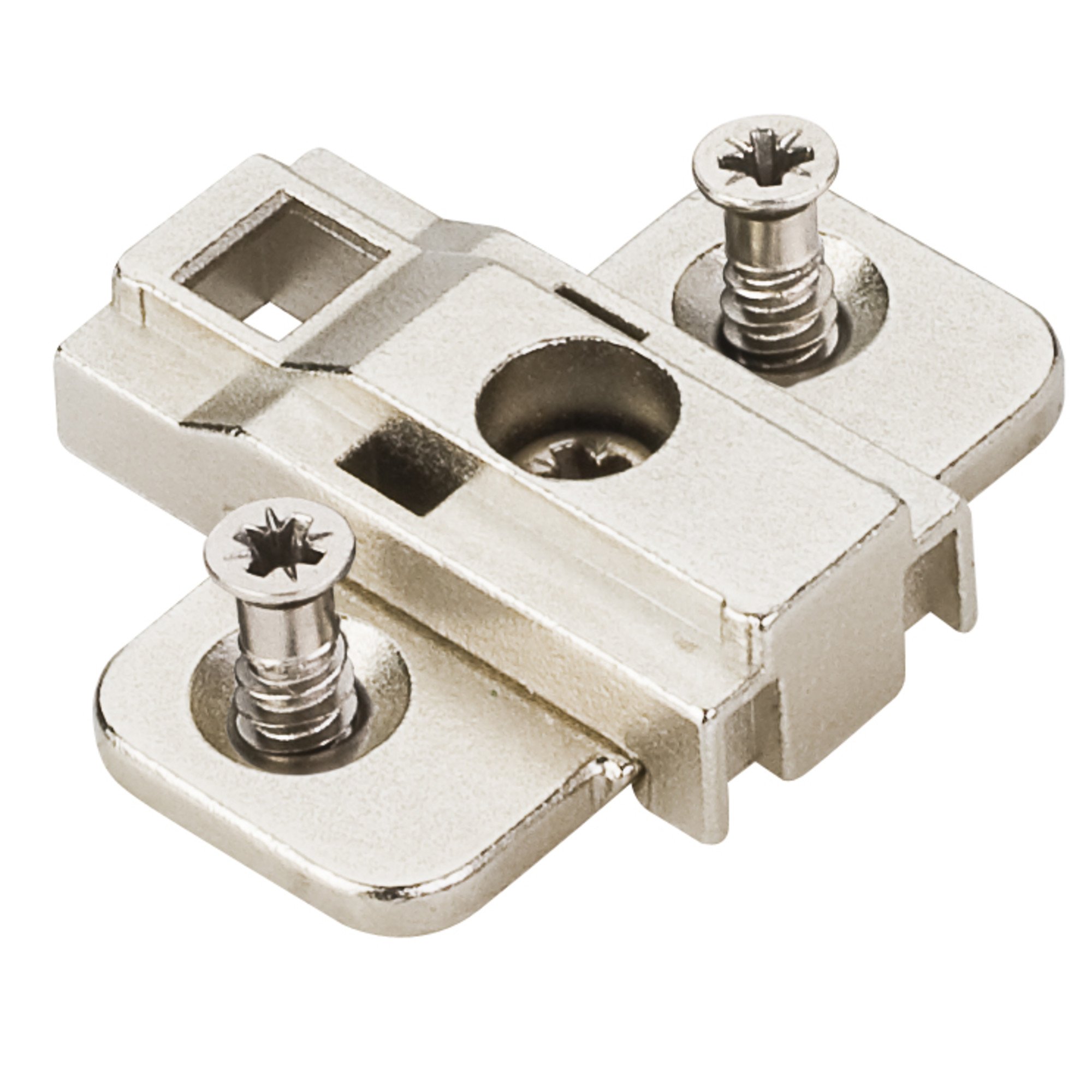 HR Max Heavy Duty 0 mm Cam Adjustable Zinc Die Cast Plate with Euro Screws 500 Series Euro Hinges