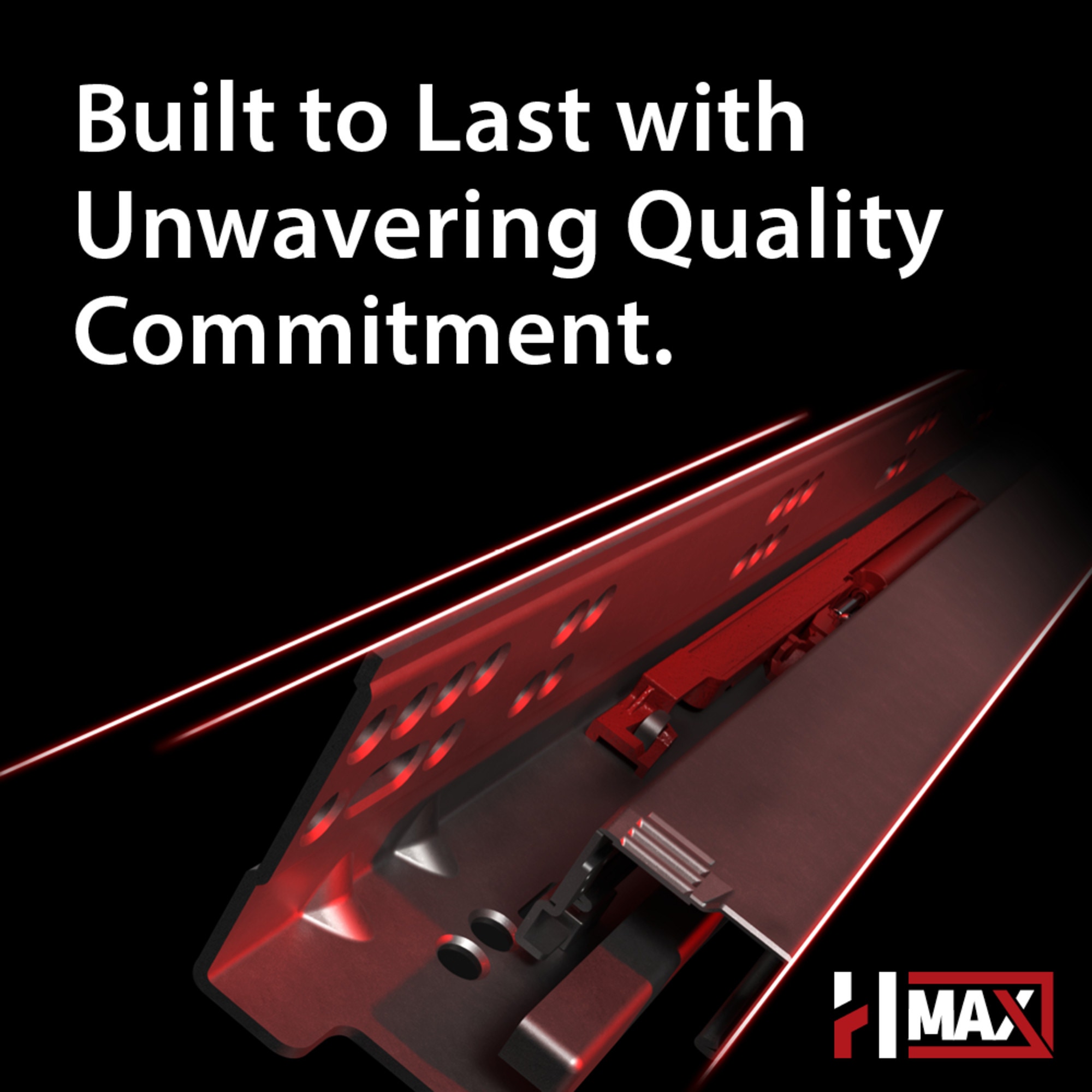 HR Max Standard Duty 3 mm Cam Adjustable Steel Plate for 500 Series Euro Hinges