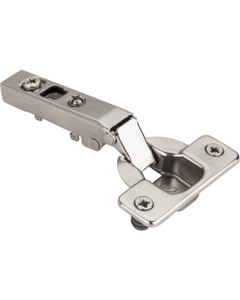 HR Max 110 Degree Full Overlay Cam Adjustable Standard Duty Free-Swinging Hinge with Press-in 8 mm Dowels