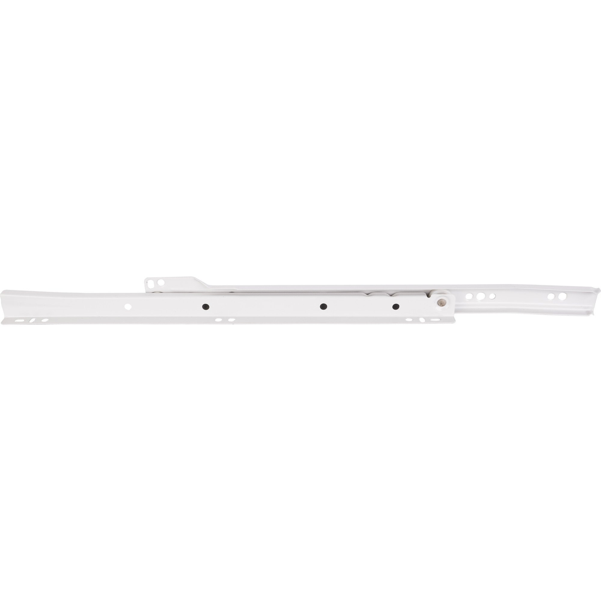 16" (400 mm) Standard Duty Cream White Self-closing 3/4 Extension Side Mount Epoxy Slide, Split Slides in Bulk Pack Screws & Instruction Incl., Box of 20 packs