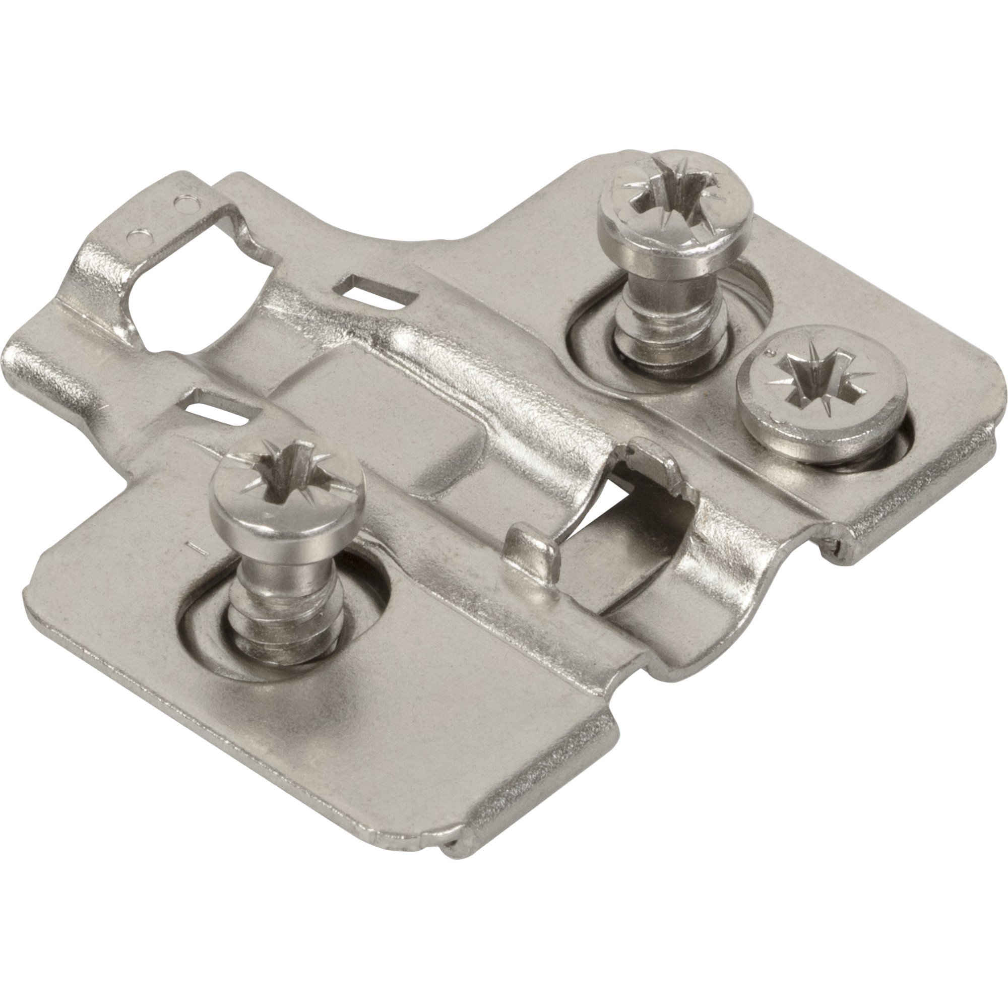HR Max Standard Duty 0 mm Cam Adj Steel Plate with Euro Screws for 700, 725, 900 and 1750 Series Euro Hinges