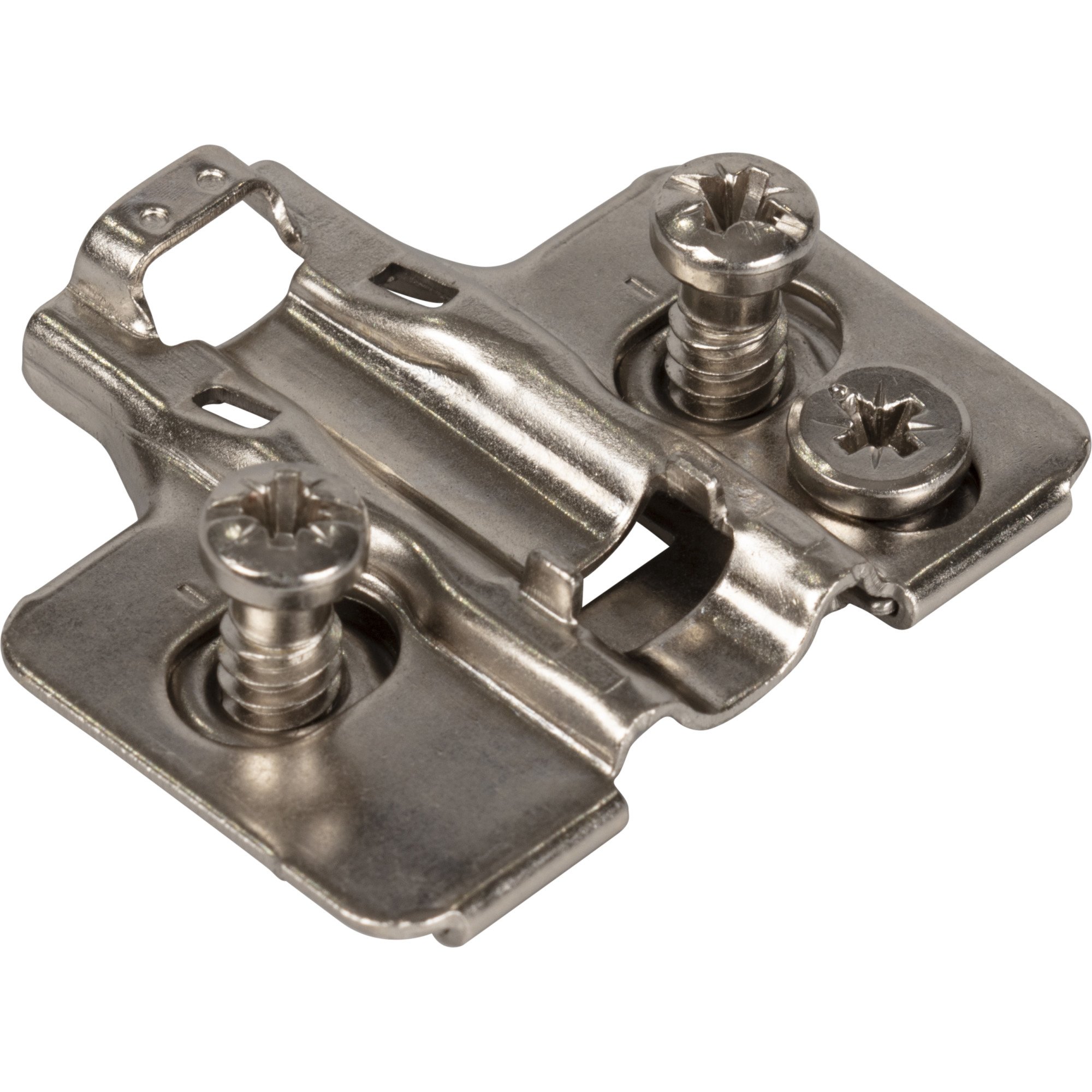 HR Max Standard Duty 2 mm Cam Adj Steel Plate with Euro Screws for 700, 725, 900 and 1750 Series Euro Hinges