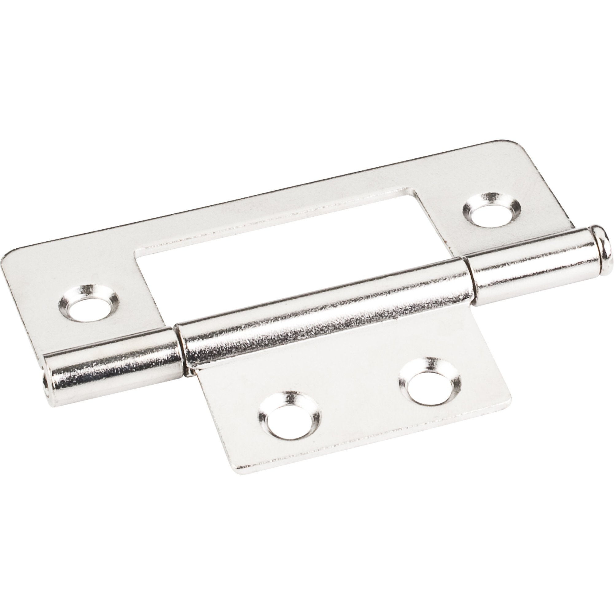 Bright Nickel 3" Loose Pin Non-Mortise Hinge 4 Hole, Box of 50