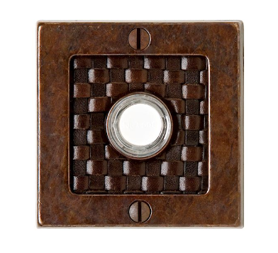 Square Designer Doorbell Button 3"