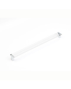 Positano Cabinet Pull, Polished Chrome, Clear, 320 mm Center to Center