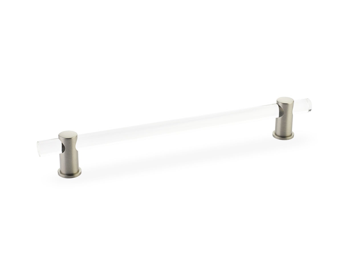 Lumiere Cabinet Pull, Adjustable Clear Acrylic, 8" Center to Center