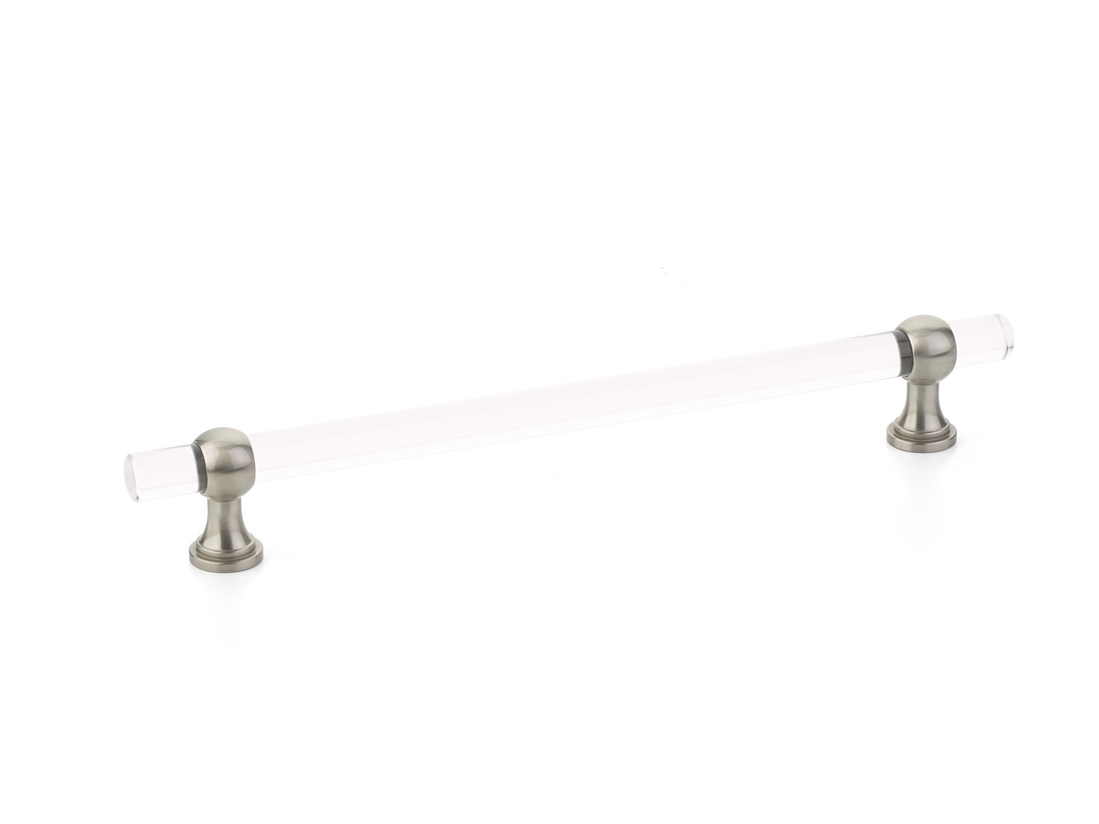 Lumiere Transitional Cabinet Pull, Adjustable Clear Acrylic, 8" Center to Center