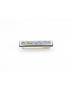 Imperial Shell Cabinet Pull, Imperial Shell, Polished Nickel, 3" Center to Center