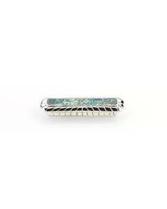 Imperial Shell Cabinet Pull, Imperial Shell, Polished Nickel, 3" Center to Center