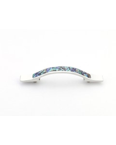 Imperial Shell Cabinet Pull, Imperial Shell, Polished Nickel, 4" Center to Center