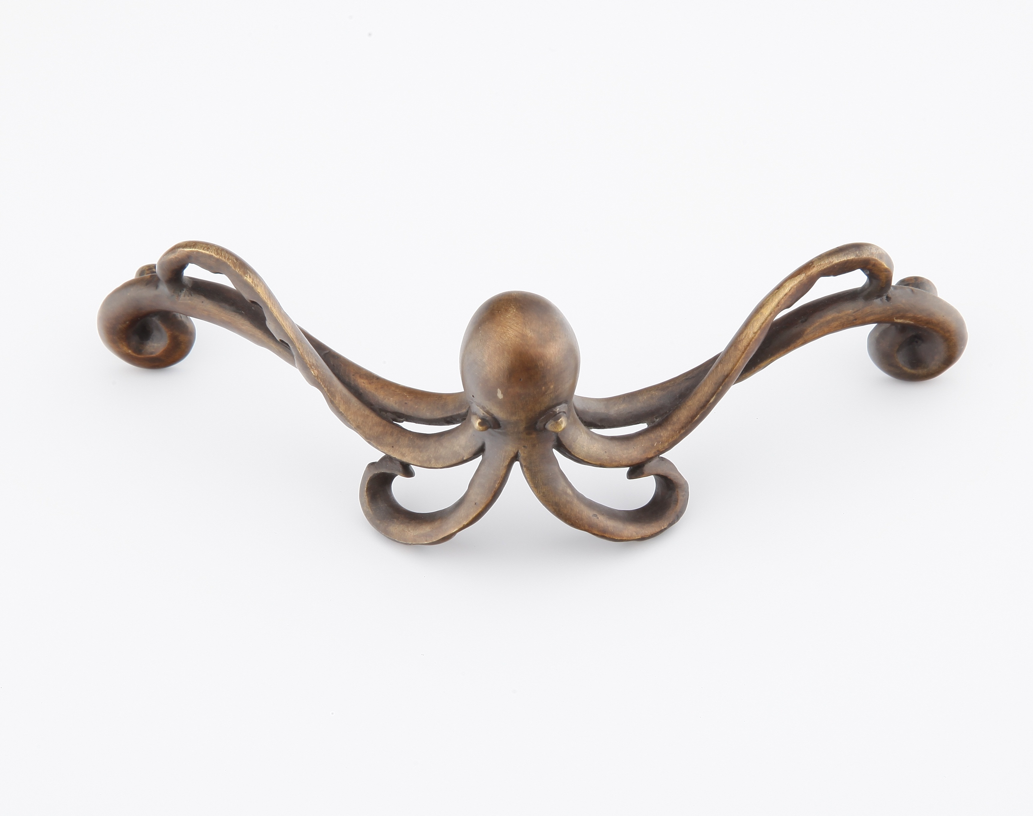 Nature Cabinet Pull, Octopus, Estate Dover, 4-1/4" Center to Center