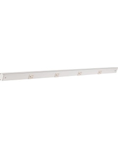 36" Slim Angle Power Strip, White Receptacles
