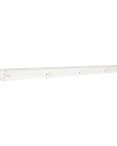 60" Slim Angle Power Strip, White Receptacles