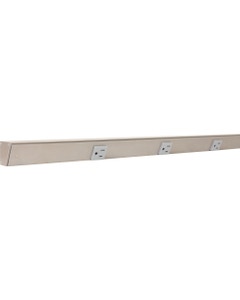 72" Slim Angle Power Strip, Grey Receptacles