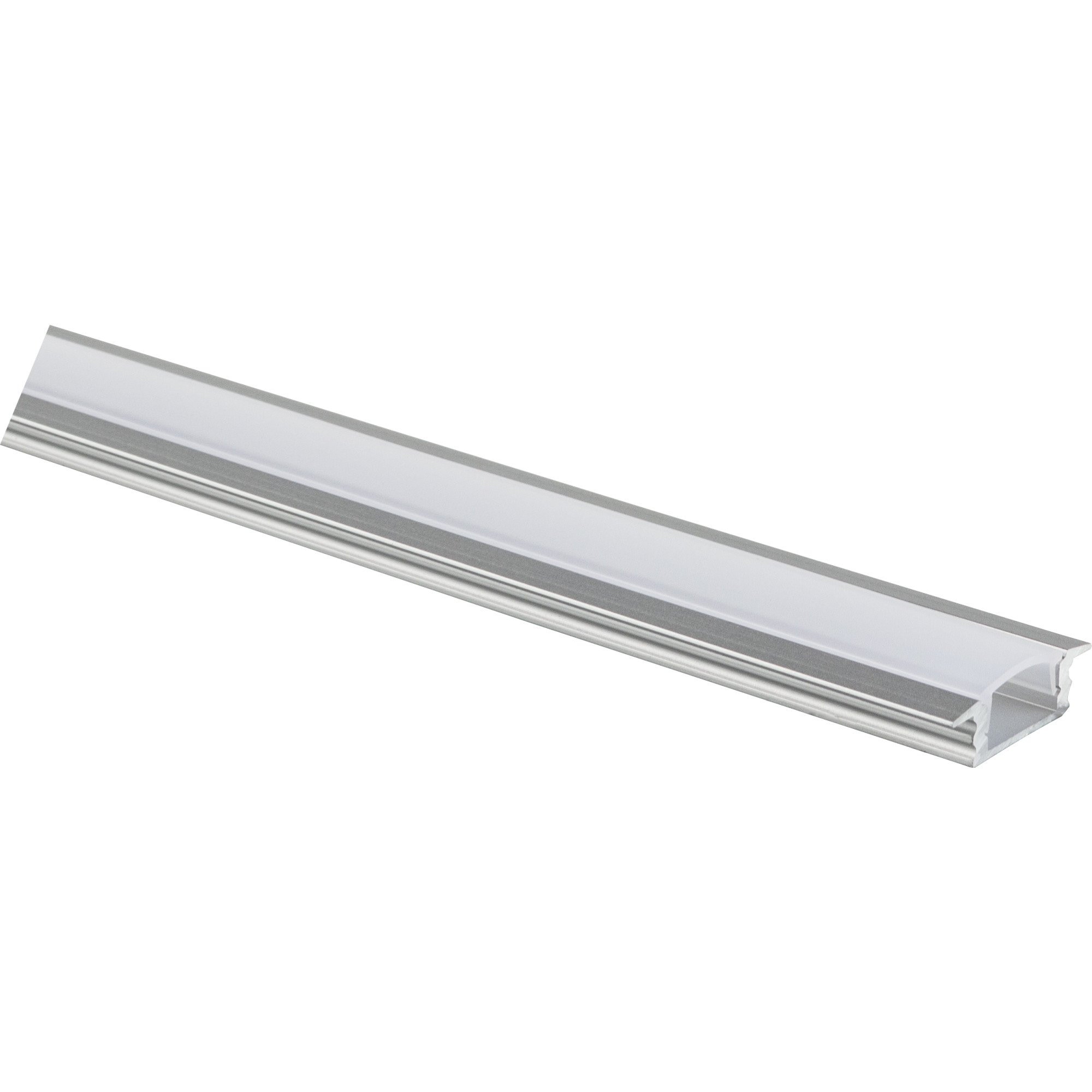 90" 002 Series Recessed Aluminum Profile, Frosted Lens