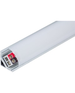 32-1/4" 120 Lumens/Ft. 12-Volt Accent Output Angled Linear Fixture, Single-White, Fits 36" Wall Cabinet, 258 Lumens/Fixture, 5 Watts, Cool White 4000K