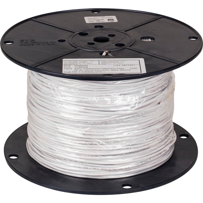 Wire Task task lighting t-cw20g-str-1k-tasklighting 1000 ft in-wall rated ...