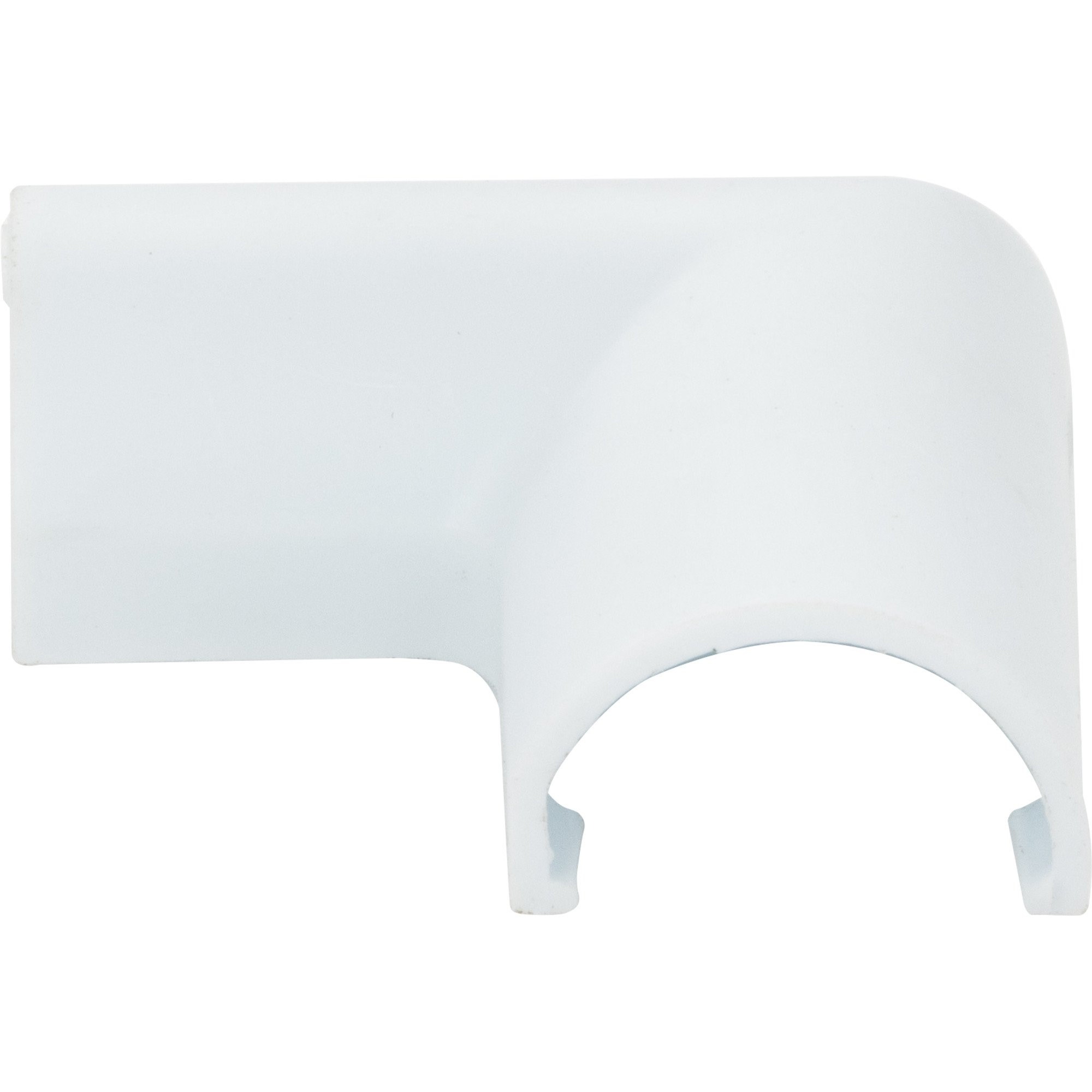 Elbow Connector for Plastic Wire Manager, White