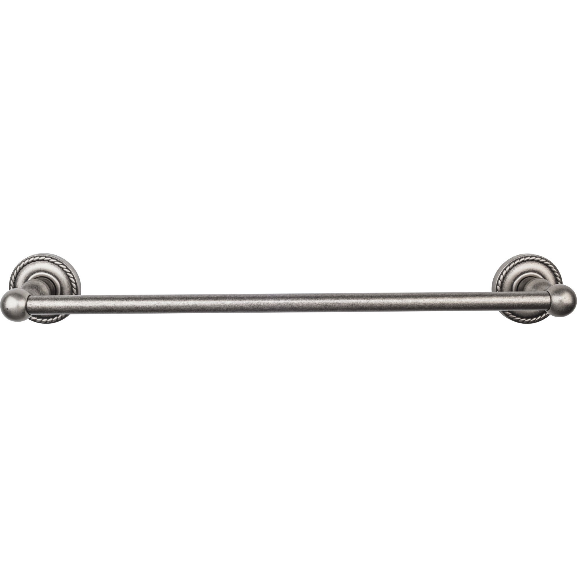 Edwardian Bath Single 20 1/2" Wall Mounted Towel Bar Rope Backplate