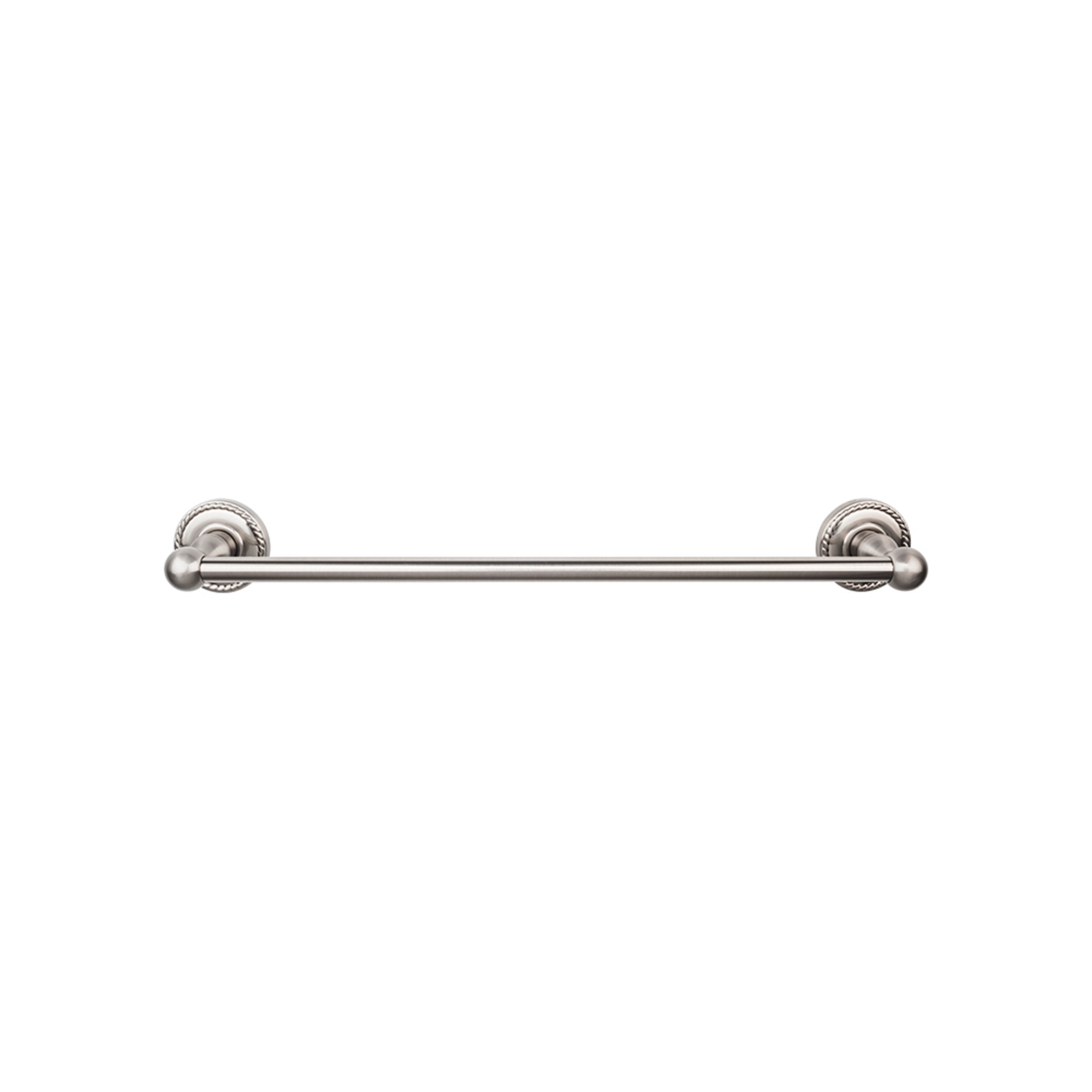 Edwardian Bath Single 26 1/2" Wall Mounted Towel Bar Rope Backplate