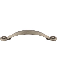 Angle Cabinet Pull 3 3/4" Center to Center Pewter Antique