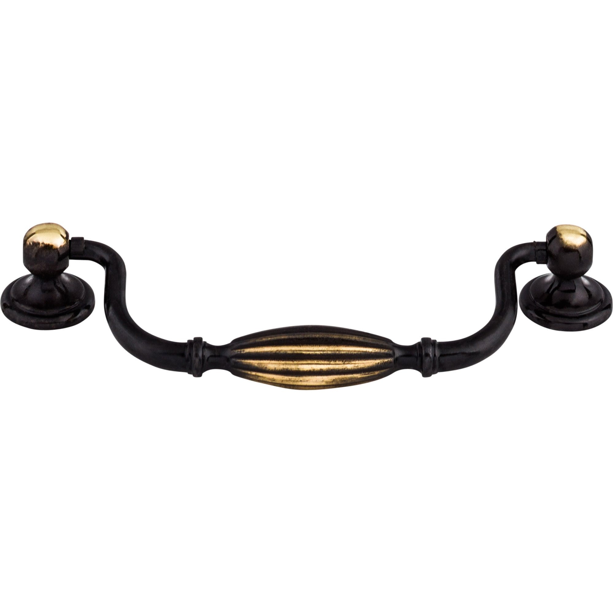 Tuscany Drop Cabinet Pull 5 1/16" Center to Center Dark Antique Brass