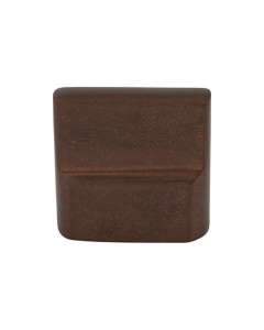 Aspen Flat Sided Cabinet Knob 7/8" Center to Center Mahogany Bronze