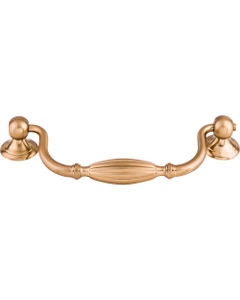 Tuscany Drop Cabinet Pull 5 1/16" Center to Center Brushed Bronze