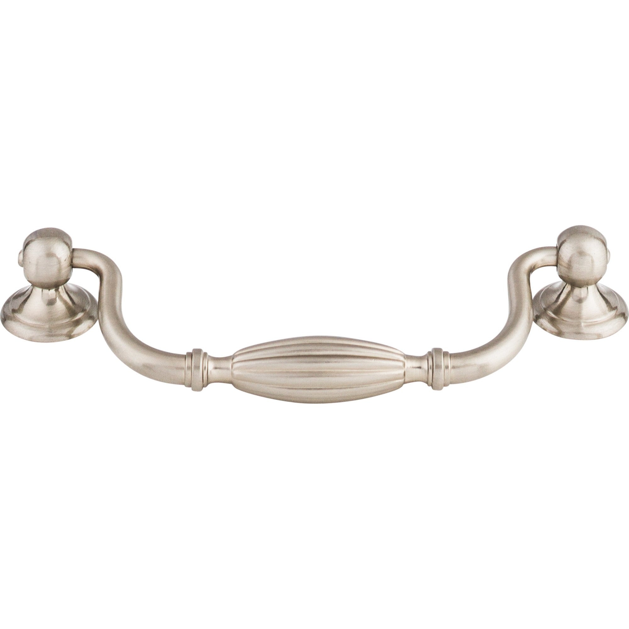 Tuscany Drop Cabinet Pull 5 1/16" Center to Center Brushed Satin Nickel